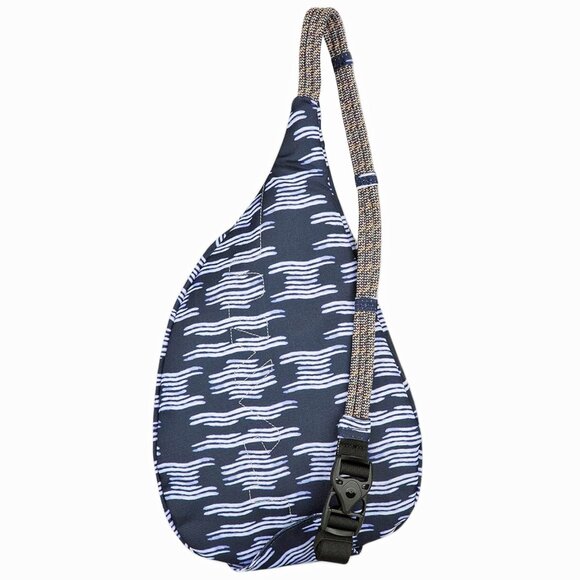 KAVU Mini Rope Sling Bag w/ Adjustable Rope Shoulder Strap Evening Tide - Picture 3 of 5